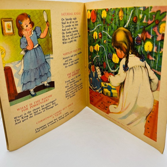 Tom, Tom The Piper’s Son And Other Mother Goose Rhymes Vintage 1943 Kids Book - Picture 5 of 7